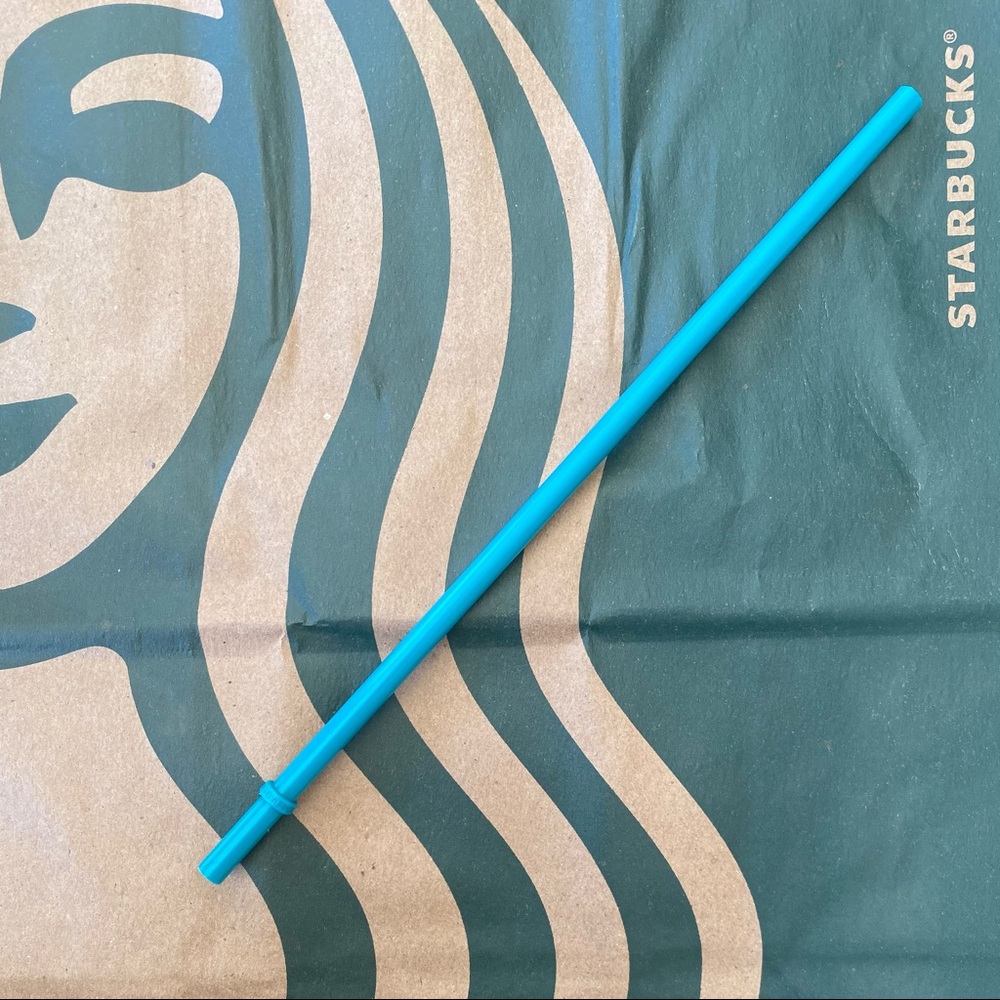 Starbucks Straw RARE Matte Teal Blue Replacement
